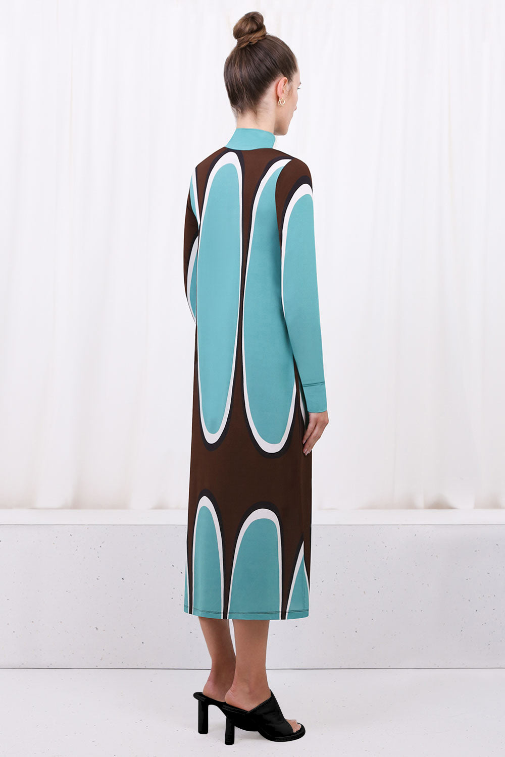 COLVILLE RTW POLO DRESS | TURQUOISE/BROWN