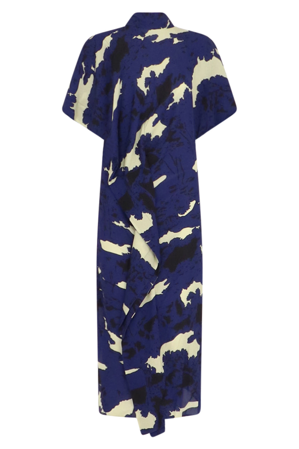COLVILLE RTW PRINTED S/SL MAXI LOVE DRESS | BLUE