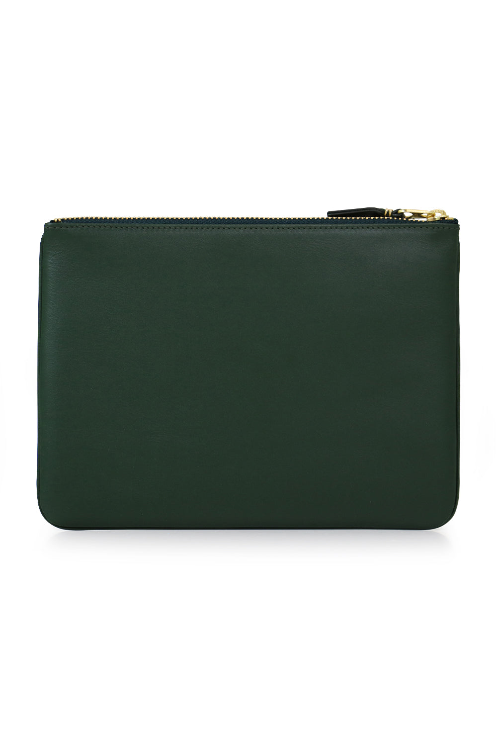 COMME DES GARCONS BAGS GREEN CLASSIC LEATHER POUCH | BOTTLE GREEN