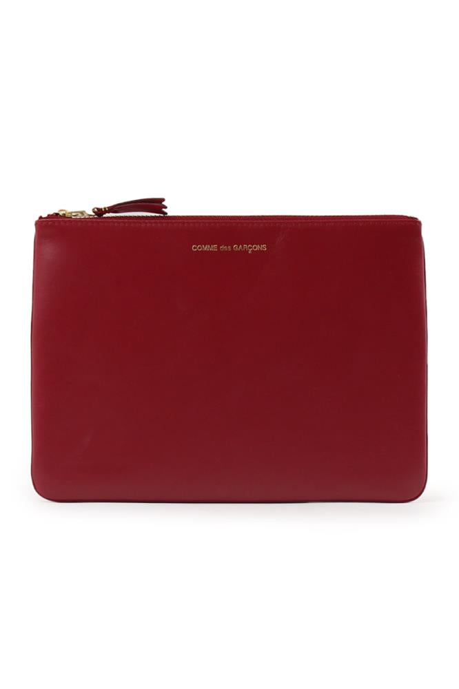 COMME DES GARCONS BAGS RED CLASSIC LEATHER POUCH RED