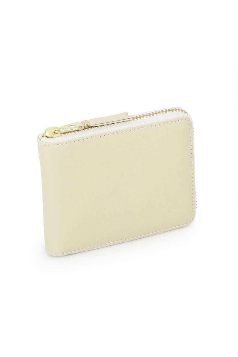 COMME DES GARCONS BAGS WHITE CLASSIC LEATHER ZIP WALLET | OFF WHITE