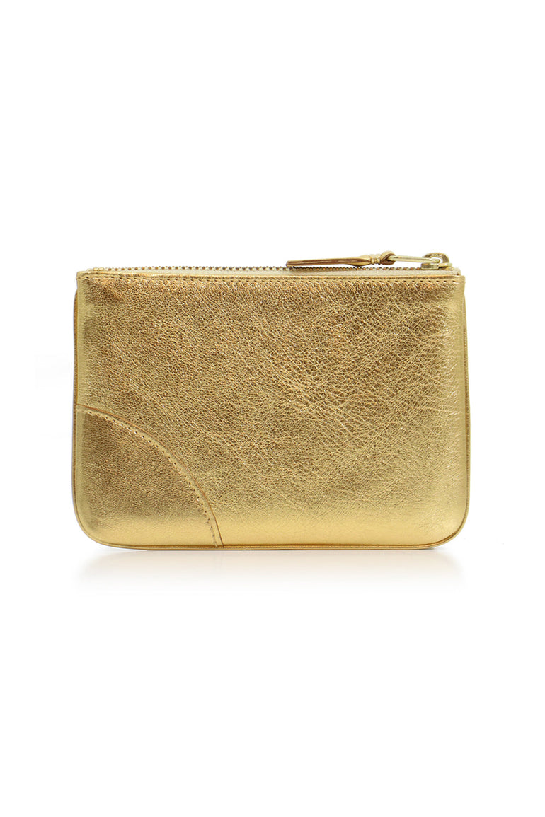 COMME DES GARCONS BAGS GOLD SMALL CLASSIC LEATHER POUCH GOLD