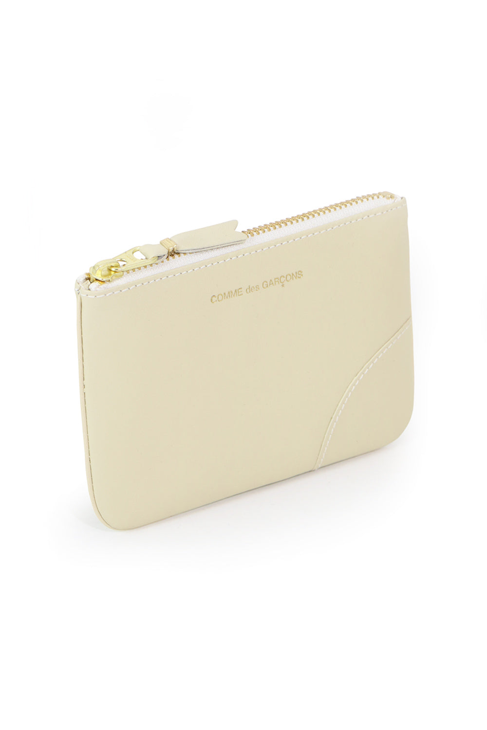 COMME DES GARCONS BAGS WHITE SMALL CLASSIC LEATHER POUCH | OFF WHITE