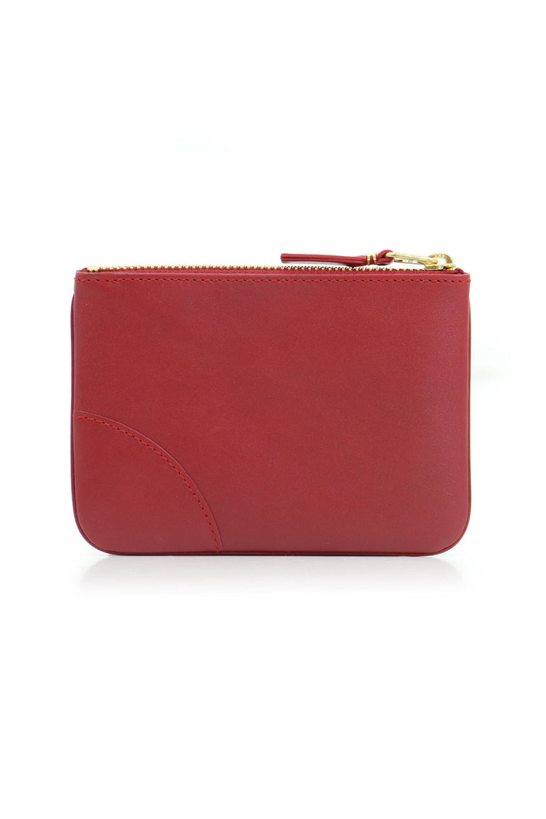 COMME DES GARCONS BAGS RED SMALL CLASSIC LEATHER POUCH RED