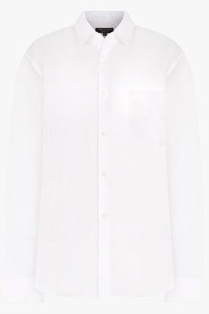 COMME DES GARCONS HOMME PLUS RTW Cotton Broad Shirt | White