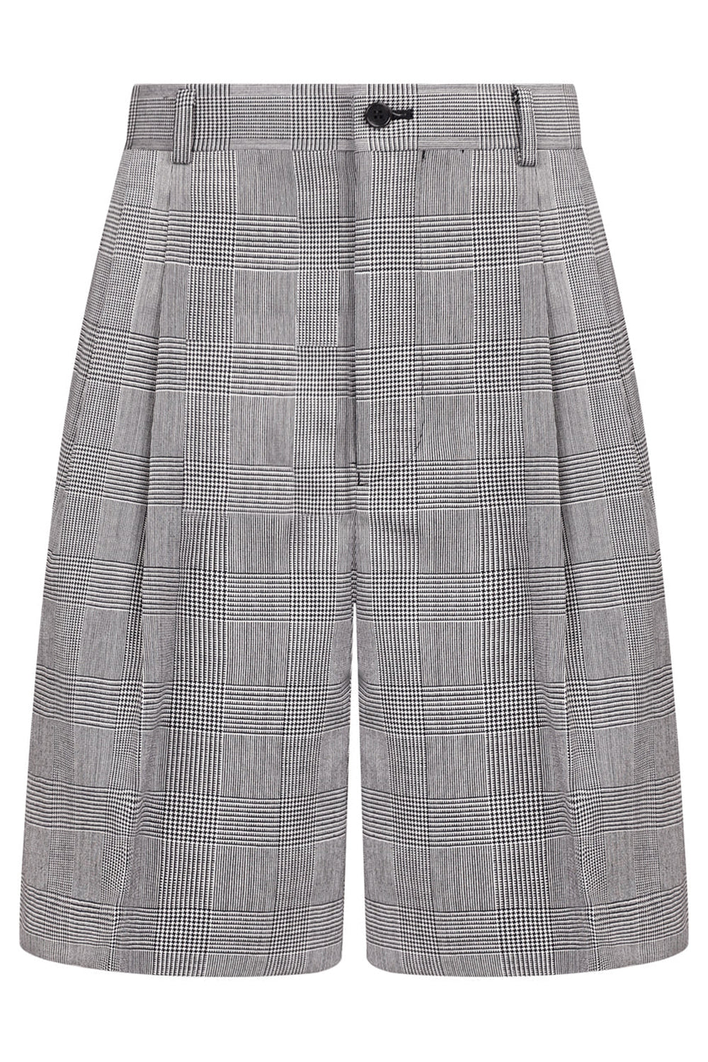 COMME DES GARCONS NOIR KEI NINOMIYA RTW CHECK SHORT | GLEN CHECK GREY