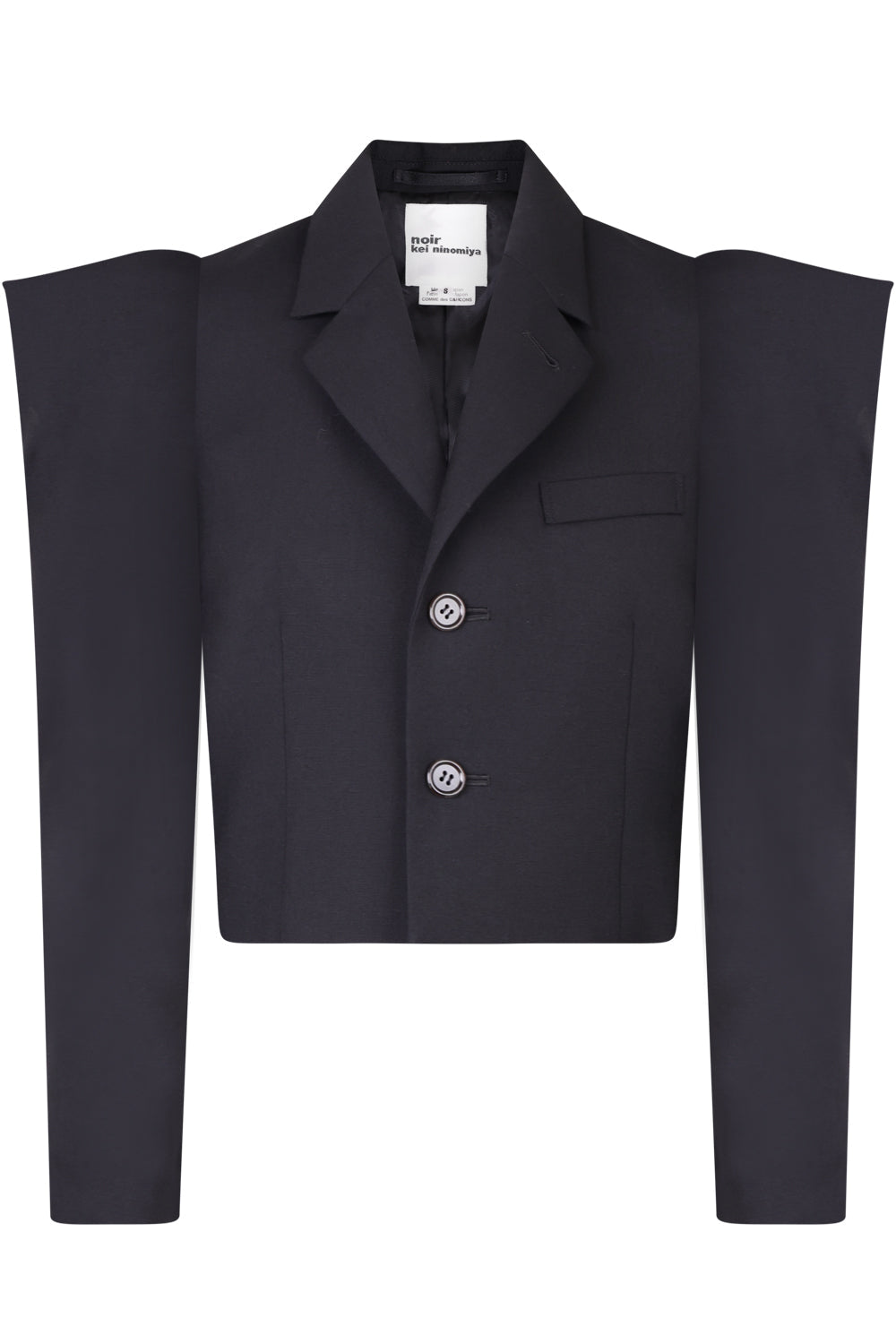 COMME DES GARCONS CROPPED JACKET BLACK NEW SEASON PARLOUR X