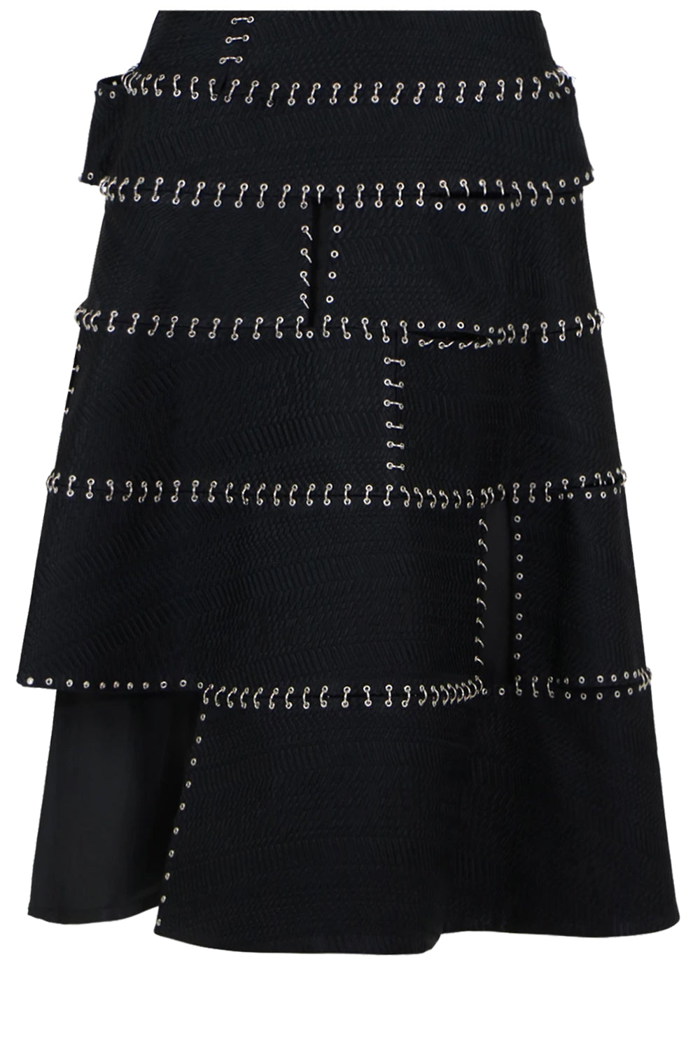 COMME DES GARCONS NOIR KEI NINOMIYA RTW NOIR BONDED CHAIN SKIRT BLACK