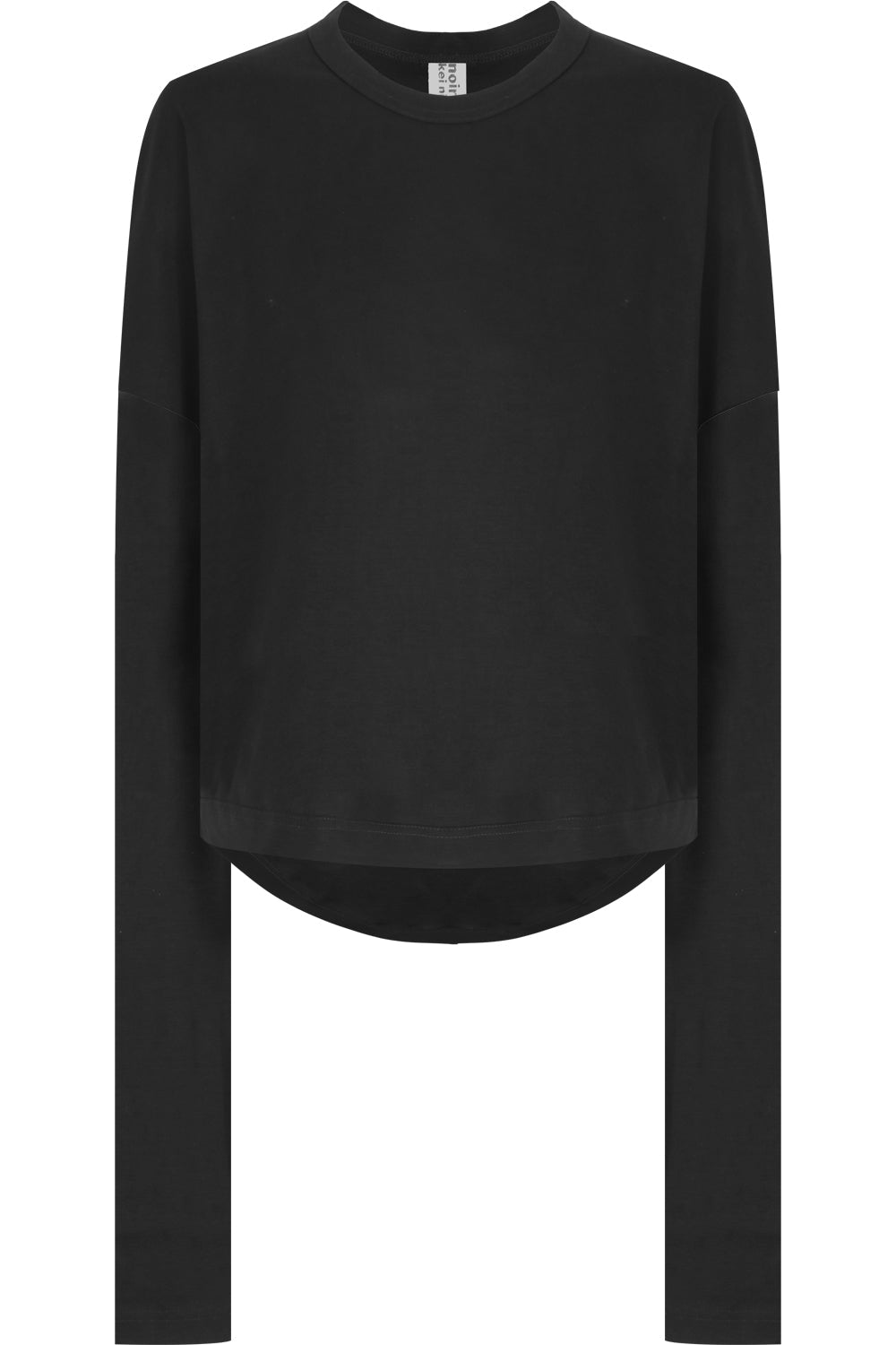 COMME DES GARCONS NOIR KEI NINOMIYA RTW NOIR DROP SLEEVE T-SHIRT L/S BLACK