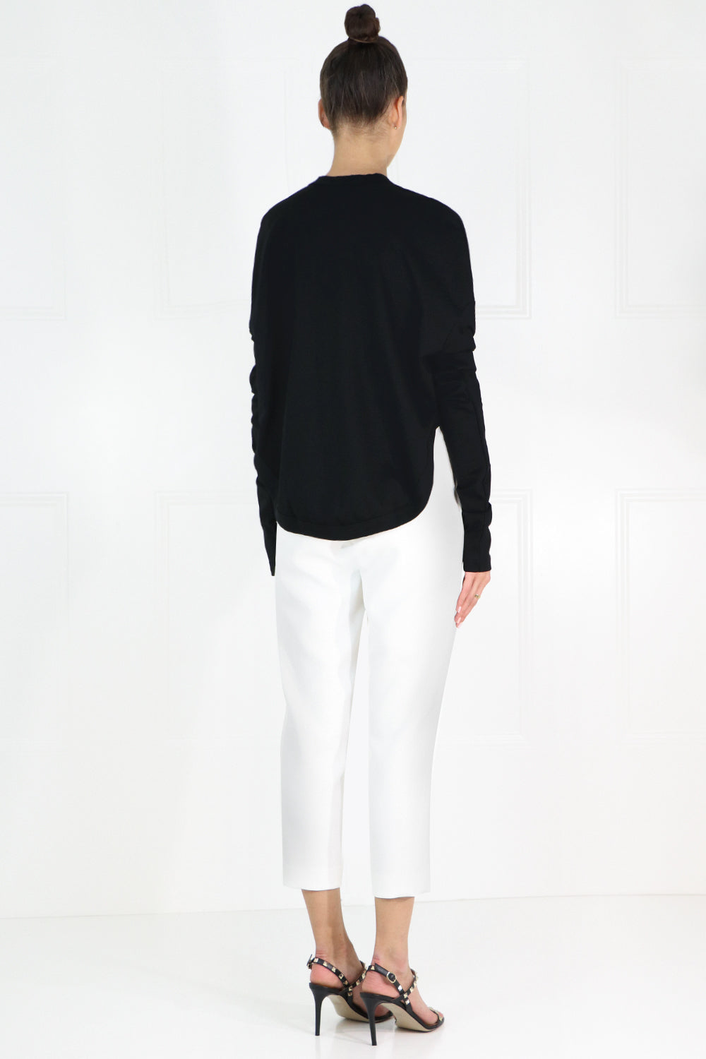COMME DES GARCONS NOIR KEI NINOMIYA RTW NOIR DROP SLEEVE T-SHIRT L/S BLACK
