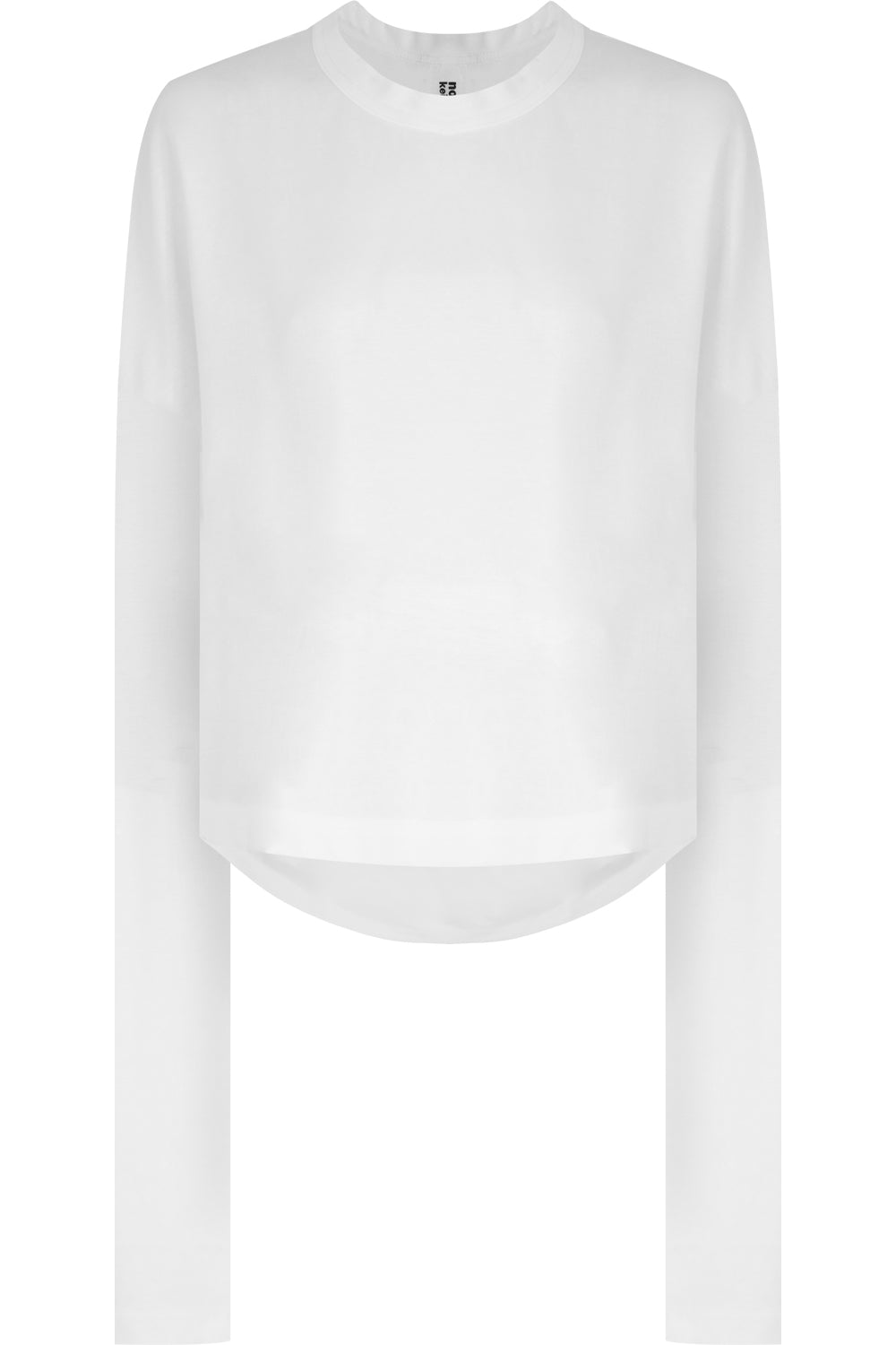 COMME DES GARCONS NOIR KEI NINOMIYA RTW NOIR DROP SLEEVE T-SHIRT L/S WHITE