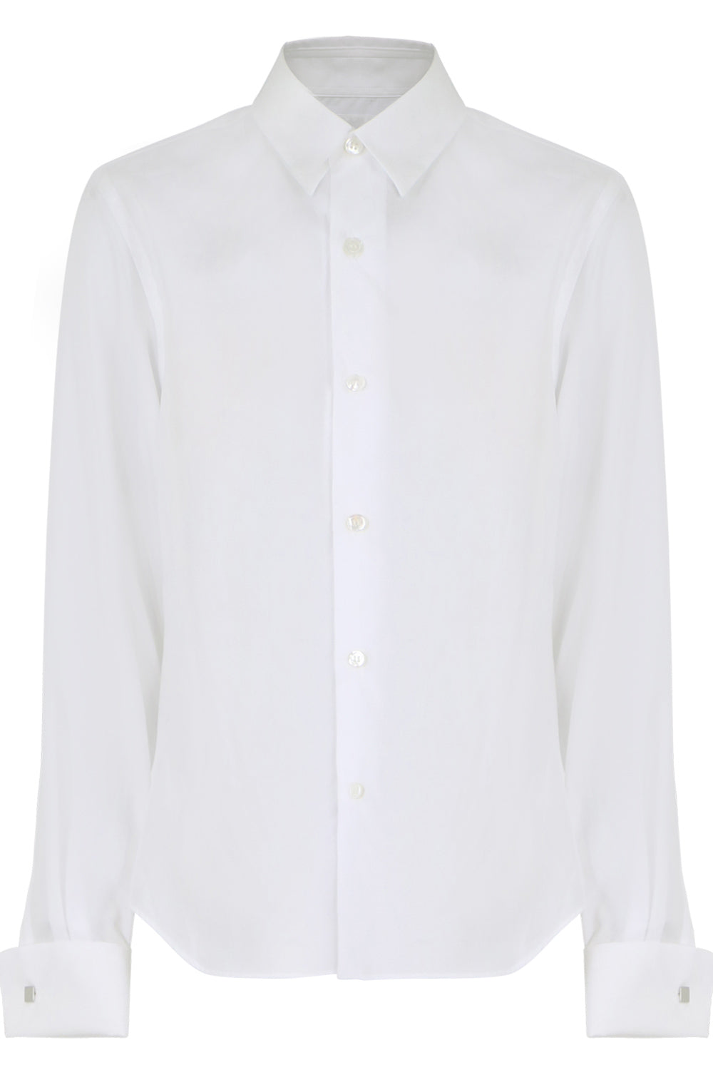 COMME DES GARCONS NOIR KEI NINOMIYA RTW NOIR PLEATED BACK SHIRT L/S WHITE
