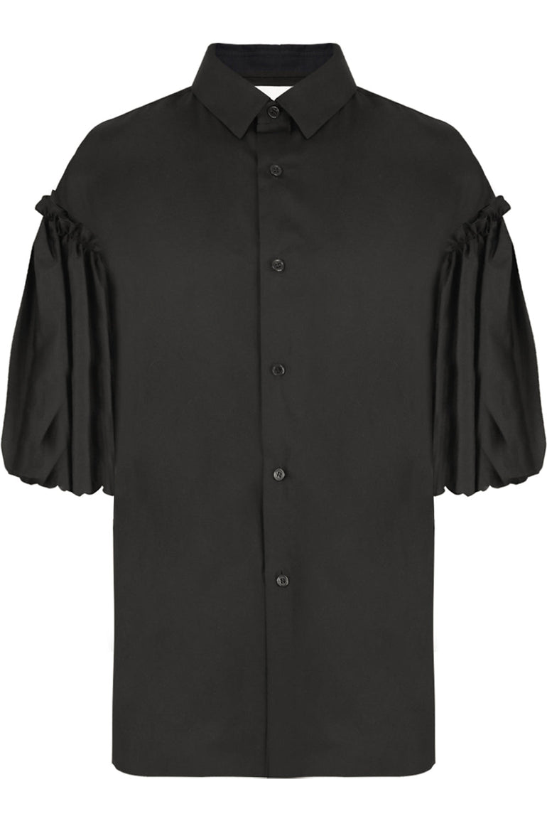 COMME DES GARCONS NOIR KEI NINOMIYA RTW NOIR PUFF SLEEVE BLOUSE S/S BLACK