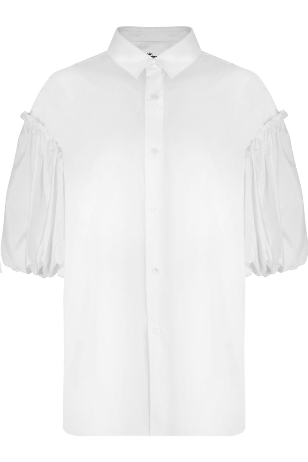 COMME DES GARCONS NOIR KEI NINOMIYA RTW NOIR PUFF SLEEVE BLOUSE S/S WHITE