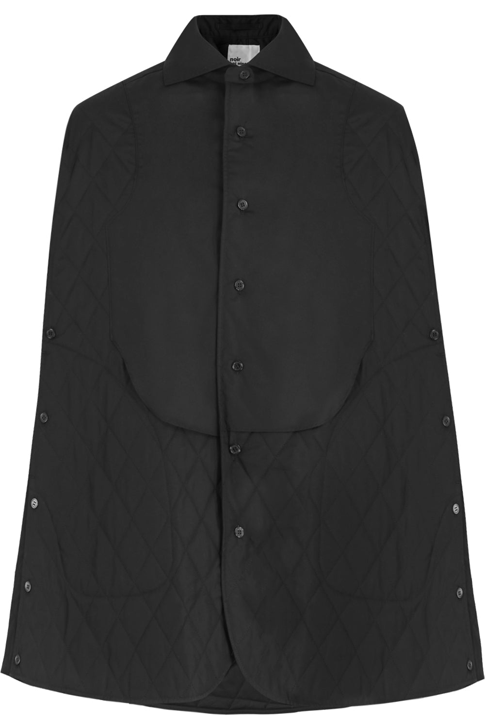 COMME DES GARCONS NOIR KEI NINOMIYA RTW NOIR QUILTED COAT BLACK