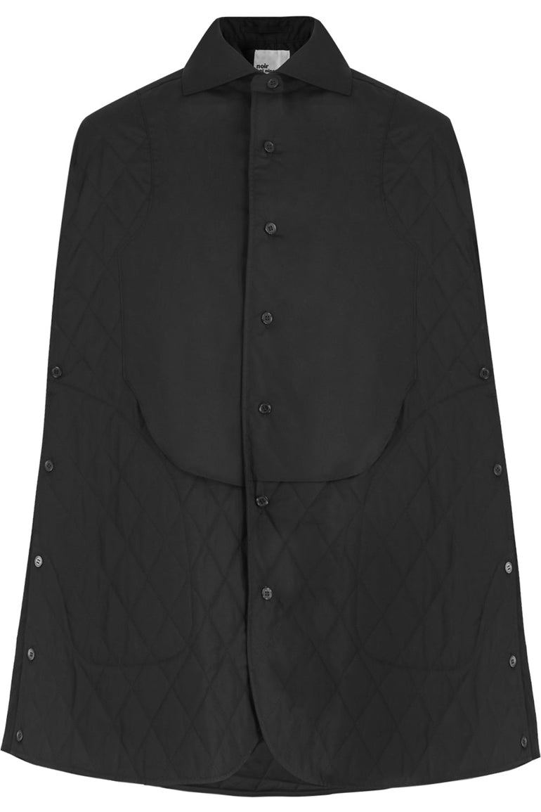 COMME DES GARCONS NOIR KEI NINOMIYA RTW NOIR QUILTED COAT BLACK