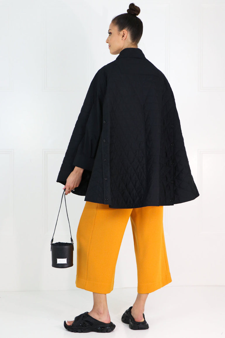 COMME DES GARCONS NOIR KEI NINOMIYA RTW NOIR QUILTED COAT BLACK