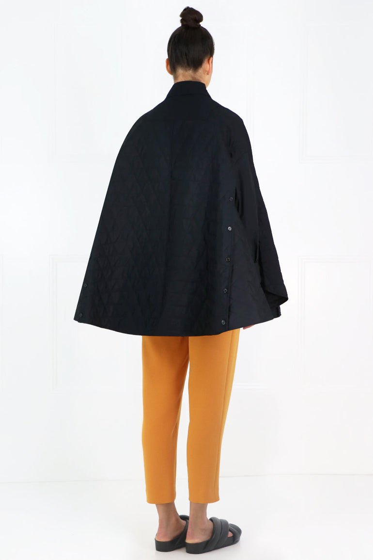 COMME DES GARCONS NOIR KEI NINOMIYA RTW NOIR QUILTED COAT BLACK
