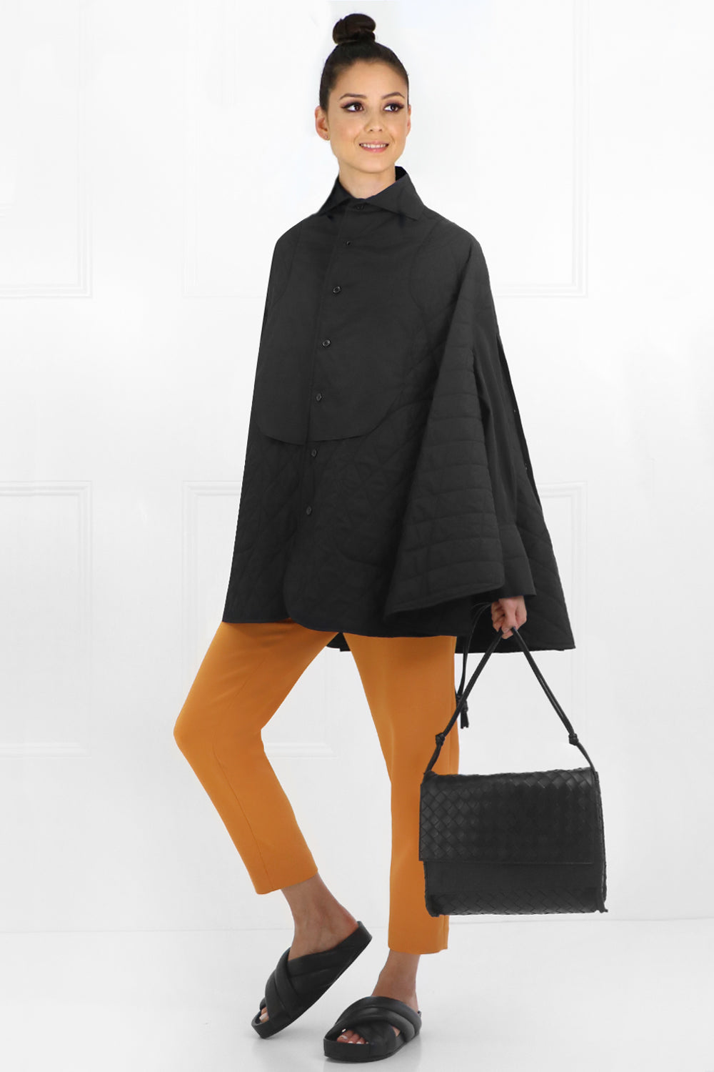 COMME DES GARCONS NOIR KEI NINOMIYA RTW NOIR QUILTED COAT BLACK