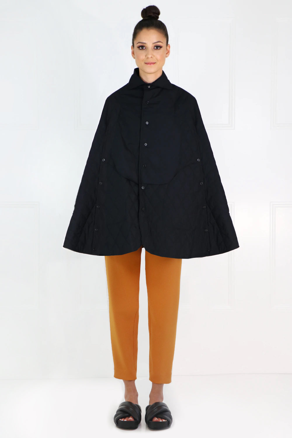 COMME DES GARCONS NOIR KEI NINOMIYA RTW NOIR QUILTED COAT BLACK