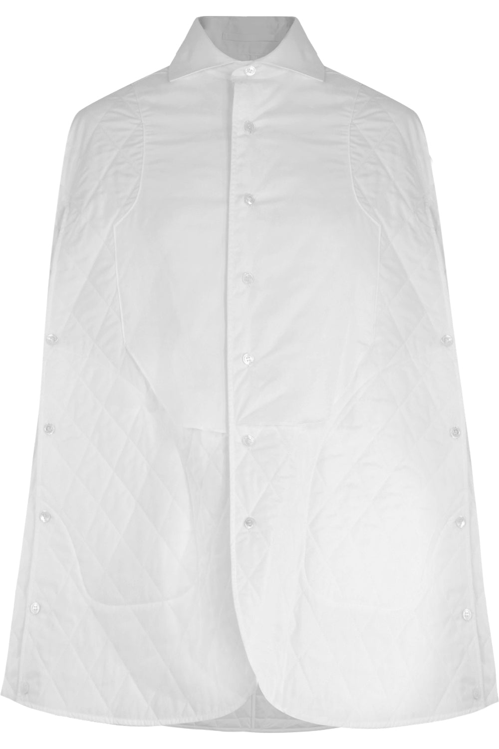 COMME DES GARCONS NOIR KEI NINOMIYA RTW NOIR QUILTED COAT WHITE