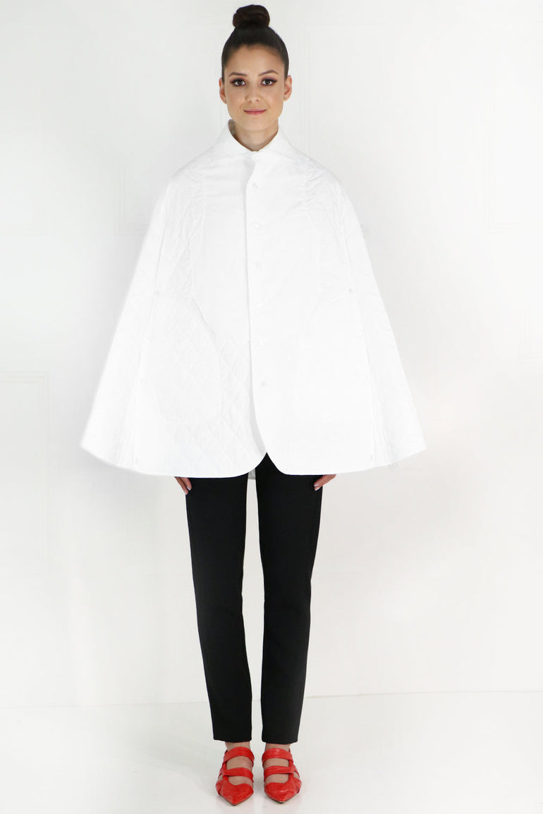 COMME DES GARCONS NOIR KEI NINOMIYA RTW NOIR QUILTED COAT WHITE