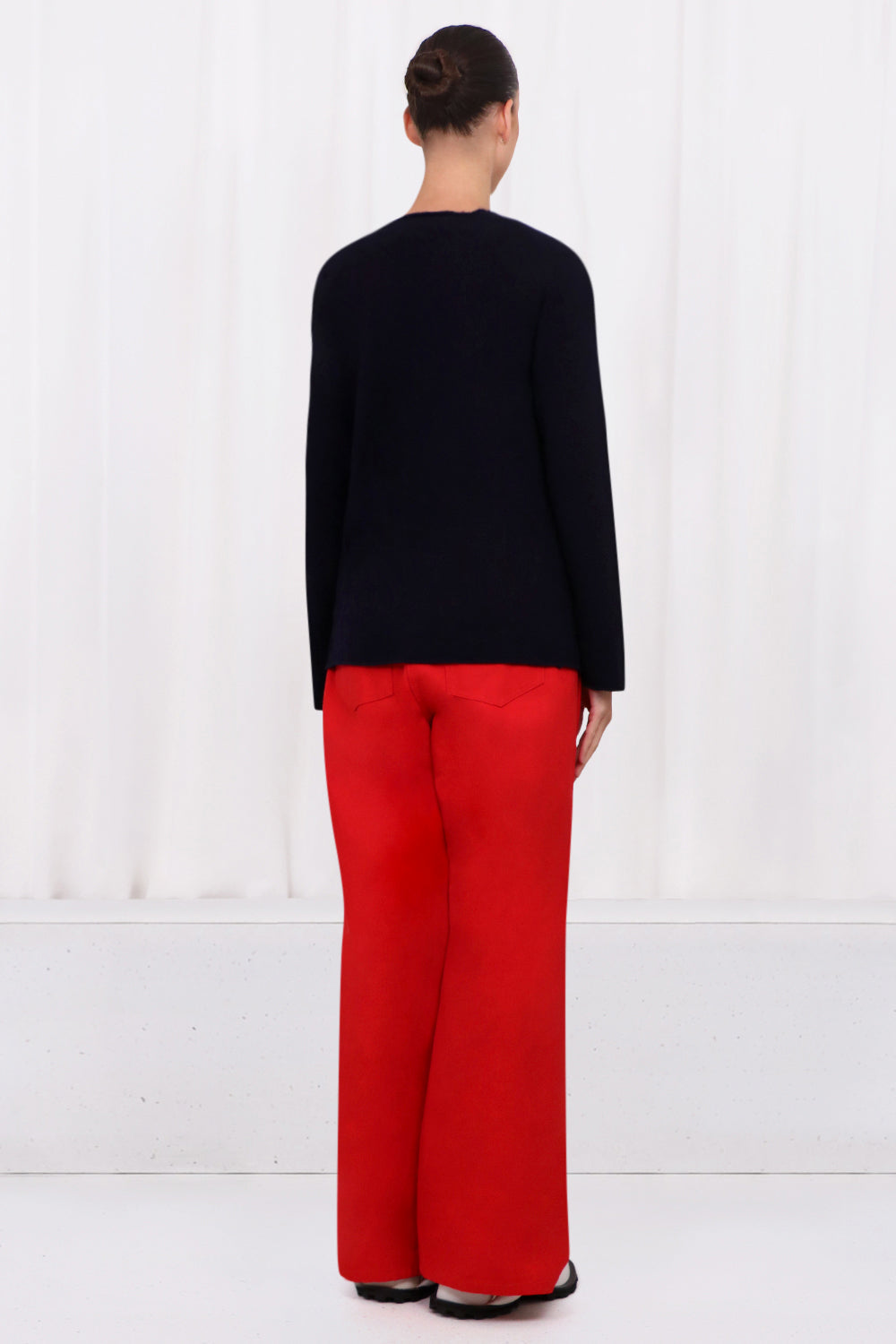 COMME DES GARCONS PLAY RTW PLAY MENS RED HEART KNIT | NAVY