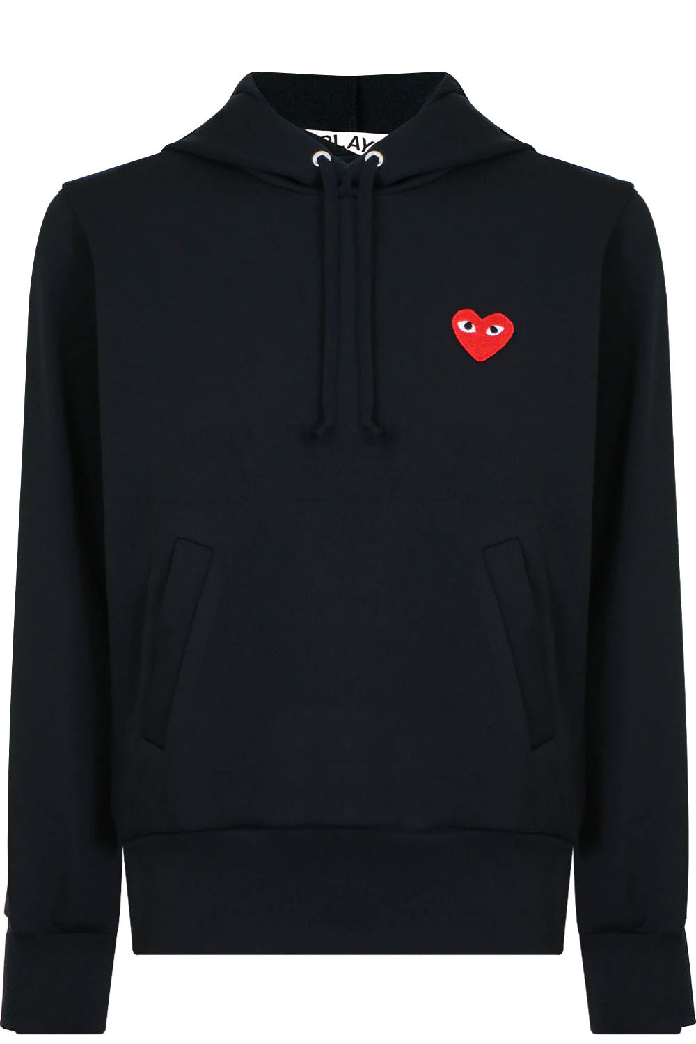 COMME DES GARCONS PLAY RTW PLAY RED HEART HOODY BLACK
