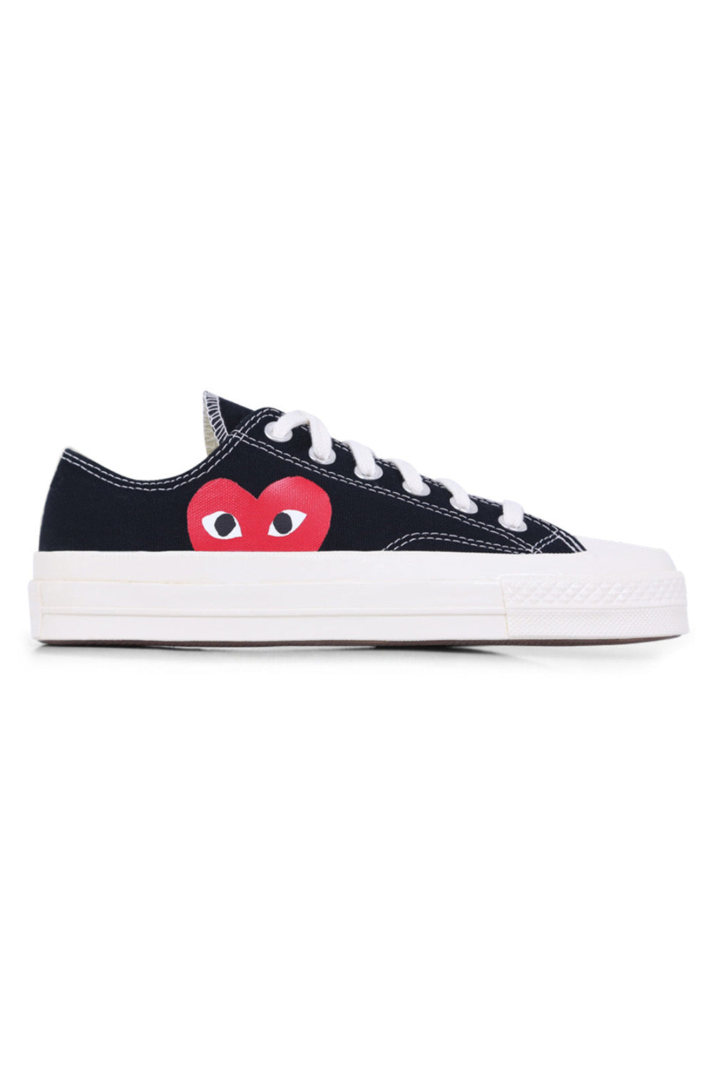 COMME DES GARCONS PLAY SNEAKERS x CONVERSE CHUCK TAYLOR LOW TOP SNEAKER | BLACK