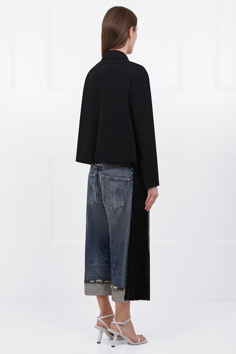 COMME DES GARCONS RTW BOW OPEN BLAZER BLACK