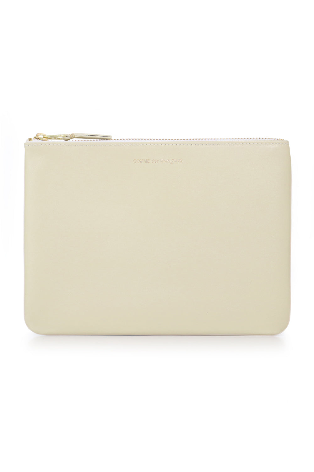 COMME DES GARCONS RTW WHITE CLASSIC LEATHER POUCH  | OFF WHITE
