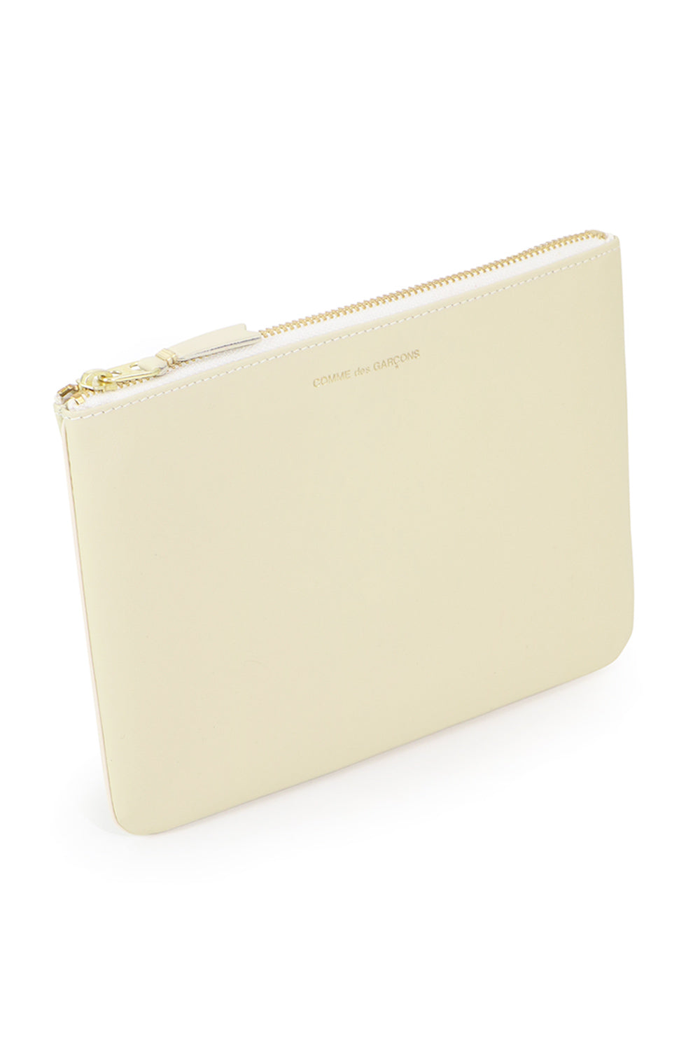 COMME DES GARCONS RTW WHITE CLASSIC LEATHER POUCH  | OFF WHITE