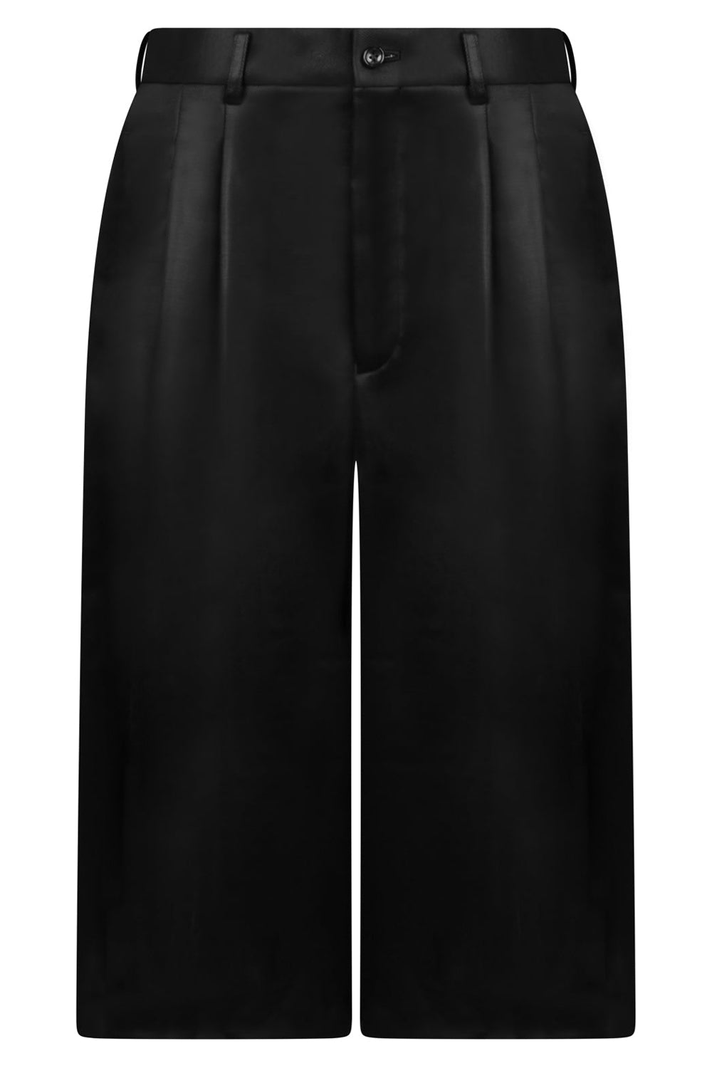 COMME DES GARCONS RTW CROPPED WIDE TWILL PANT | BLACK
