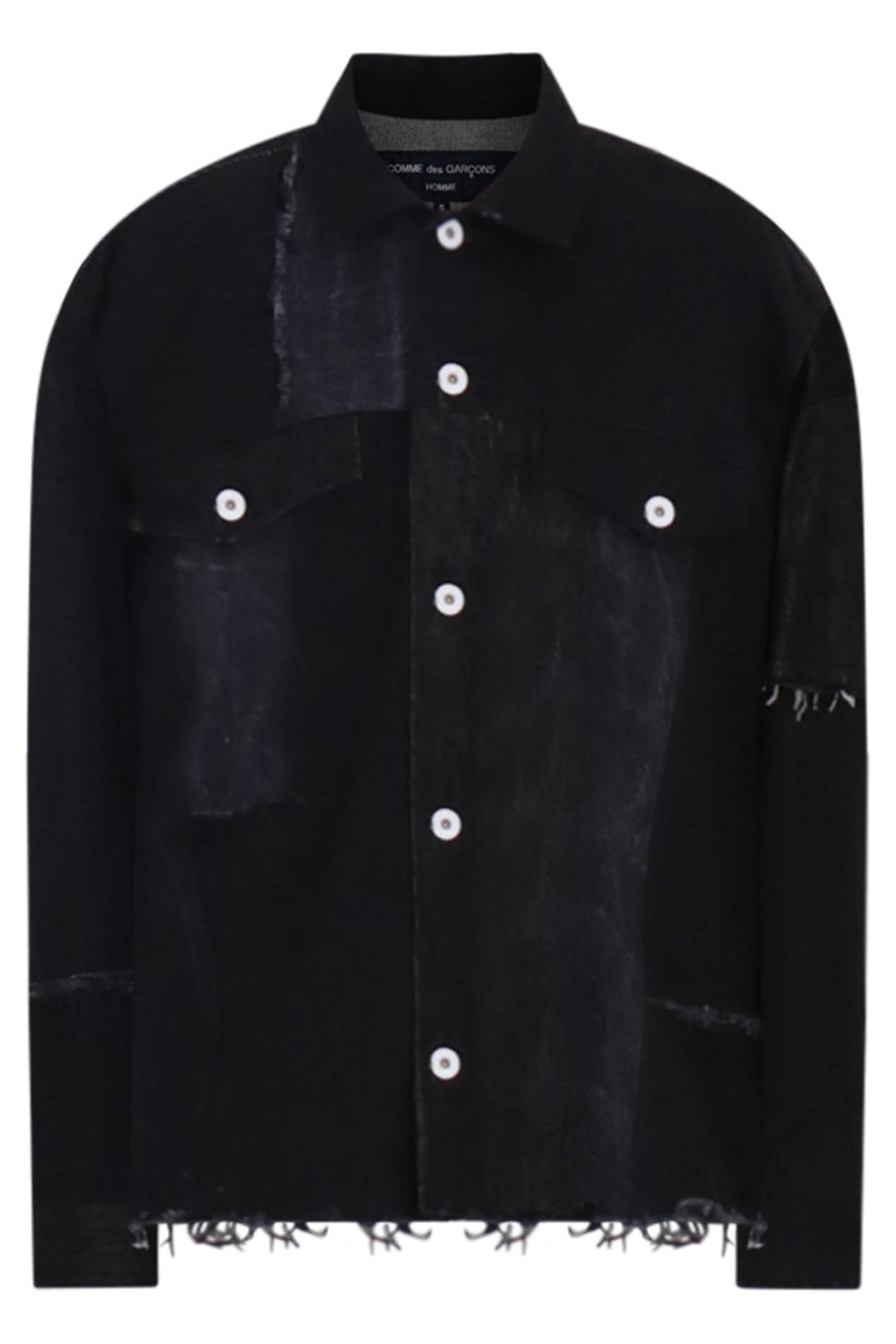COMME DES GARCONS RTW DENIM JACKET PATCHWORK | BLACK