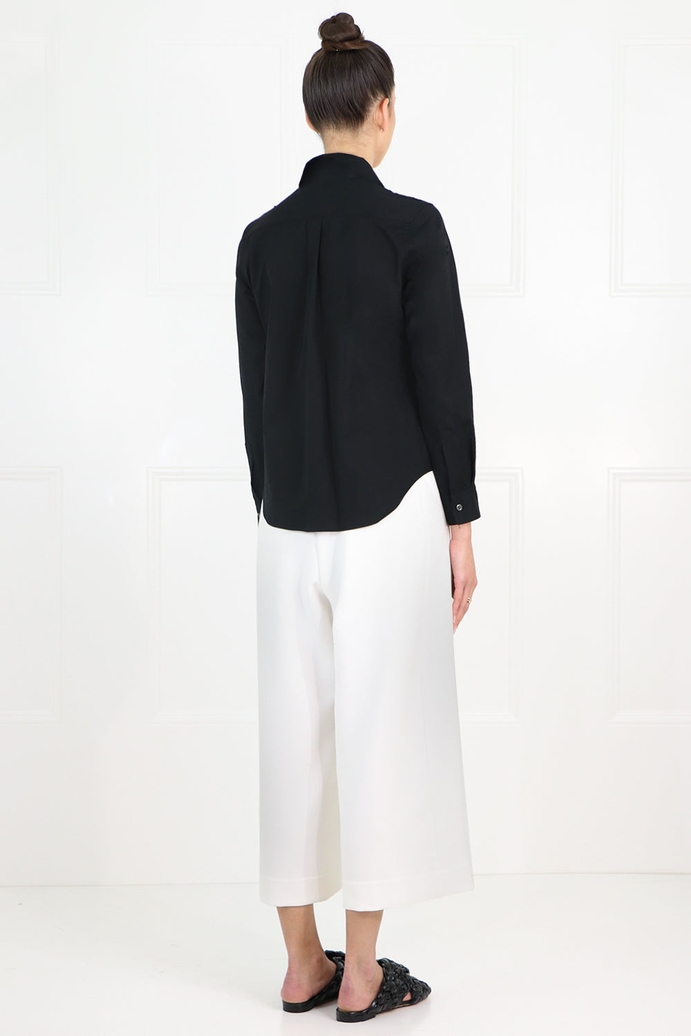 COMME DES GARCONS RTW FRINGED SHIRT L/S BLACK