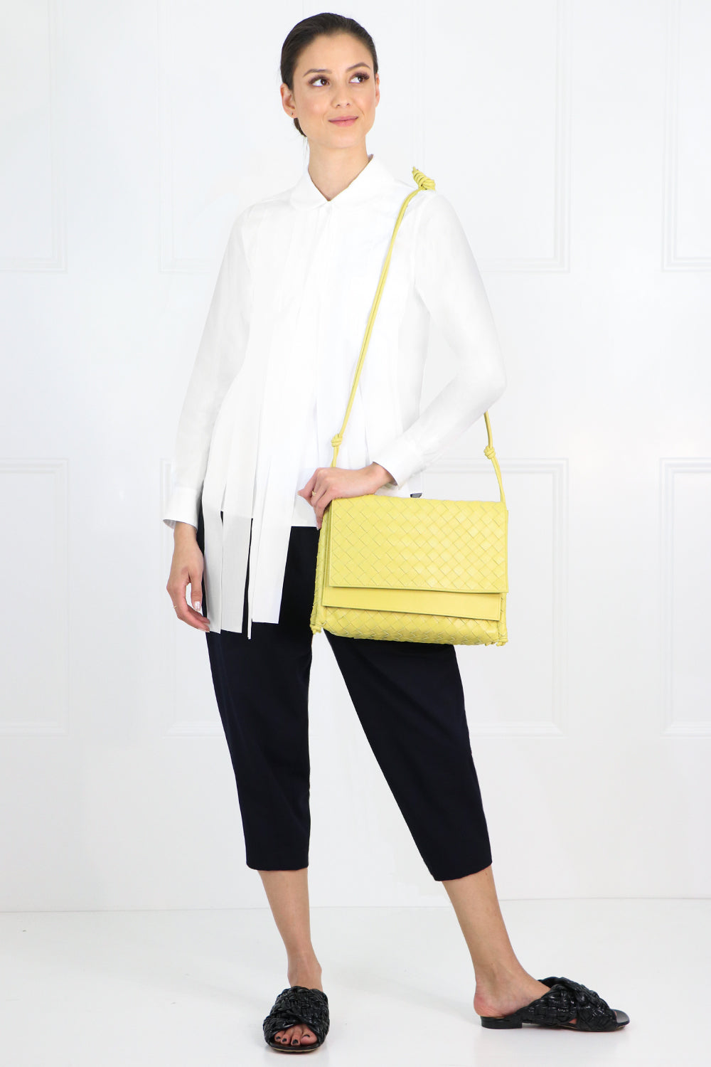 COMME DES GARCONS RTW FRINGED SHIRT L/S WHITE