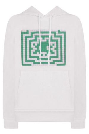 COMME DES GARCONS RTW HOODIE WITH PRINT | WHITE