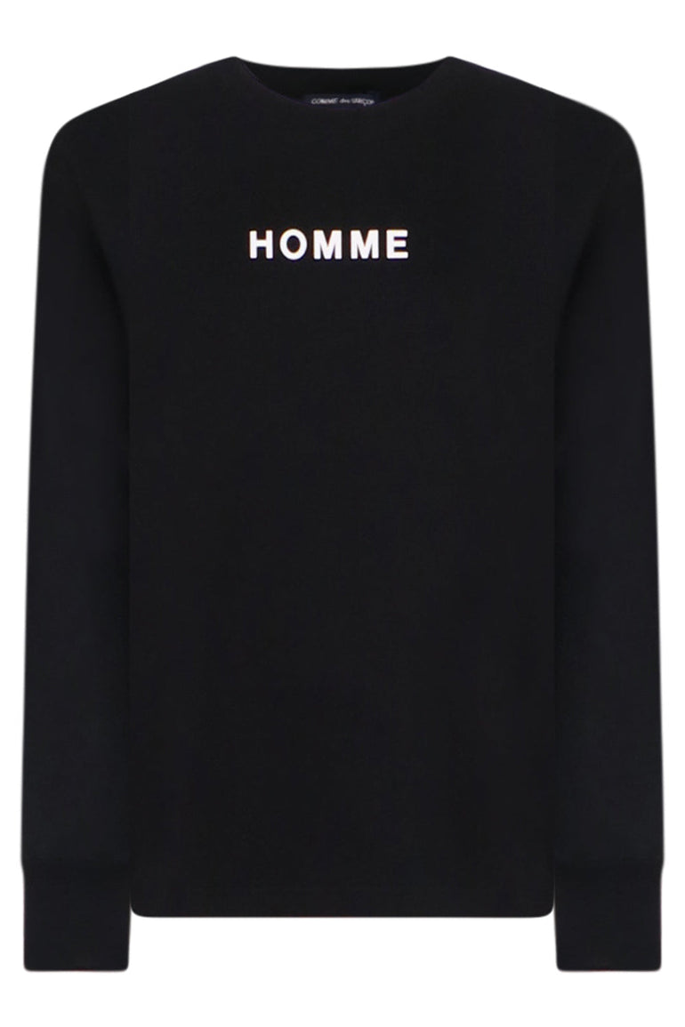 COMME DES GARCONS RTW LOGO SWEATSHIRT | BLACK