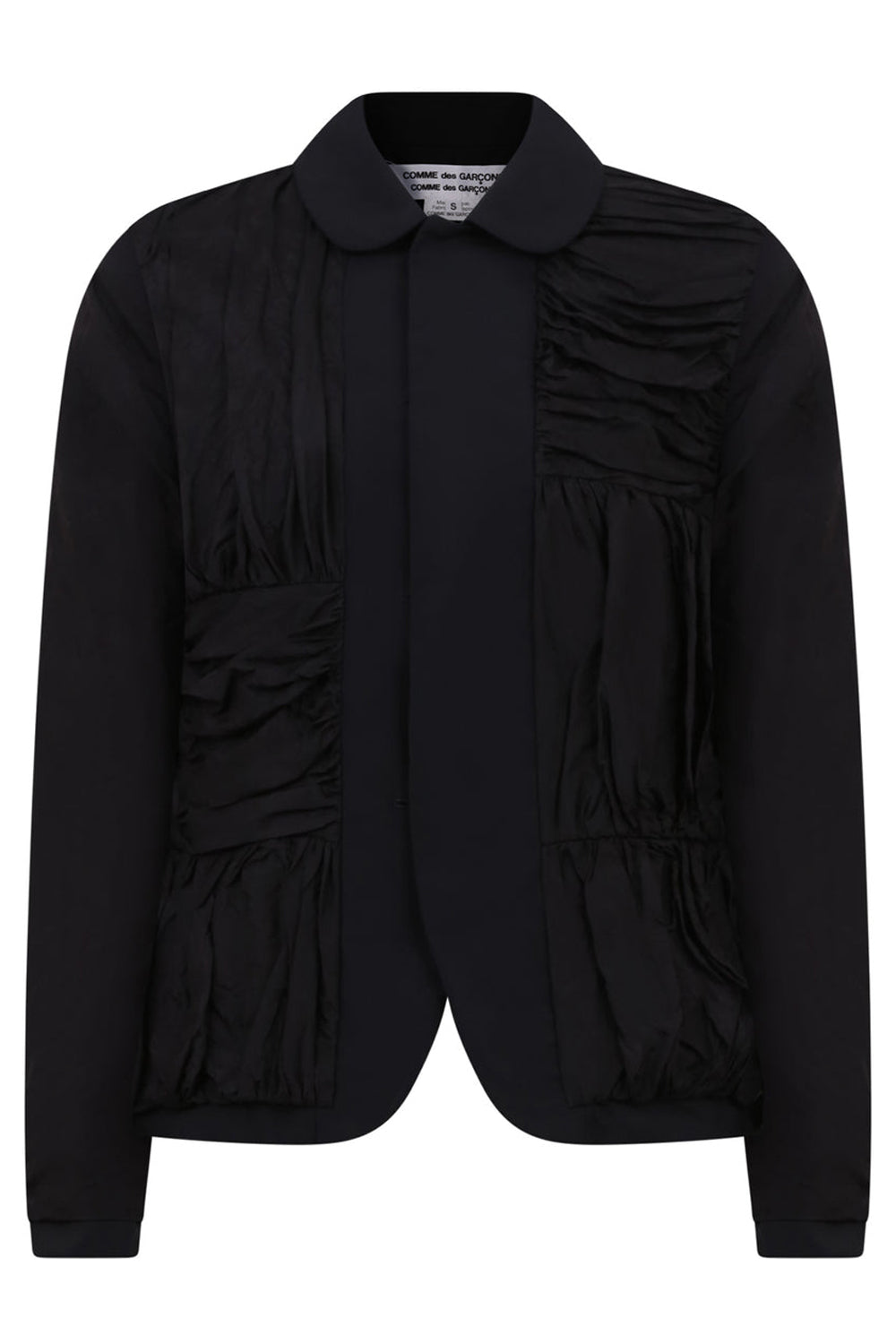 COMME DES GARCONS RTW REVERSIBLE JACKET WITH TAFFETA SLEEVES |  BLACK