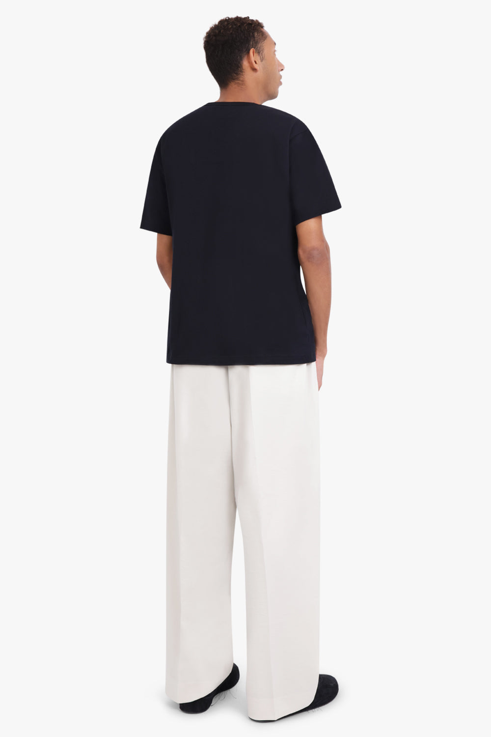 COMME DES GARCONS RTW SHOE PRINT T-SHIRT | BLACK/WHITE