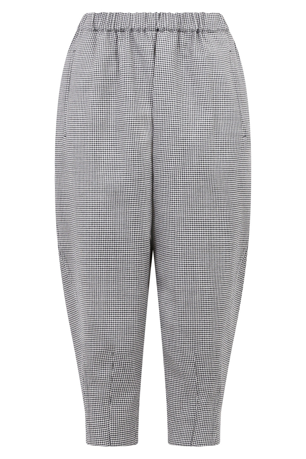 COMME DES GARCONS RTW TAPERED CUFF PANTS | HOUNDSTOOTH PRINT