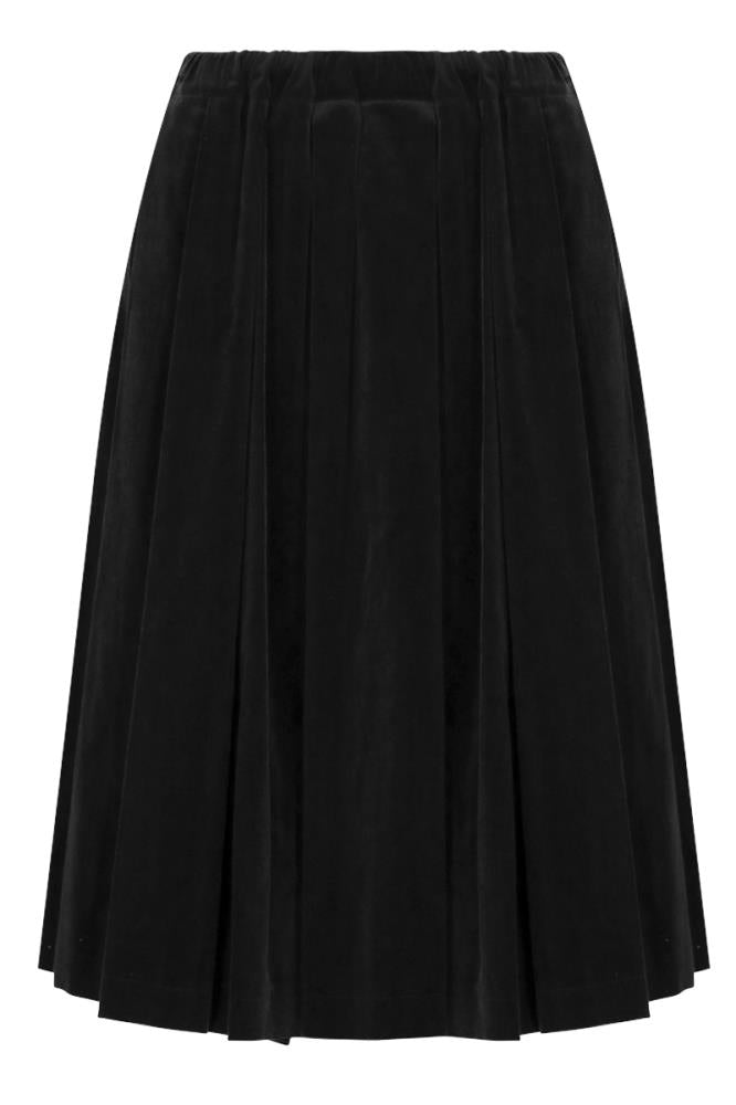COMME DES GARCONS RTW BLACK / JP L VELVET SKIRT BLACK