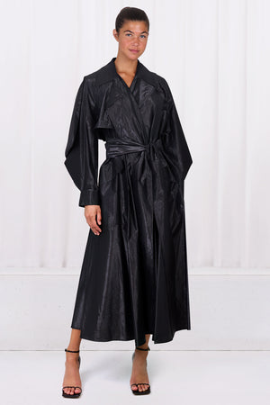 COMMON HOURS RTW BLACK / BLACK / ONE SIZE THE TRENCH DRESS | BLACK