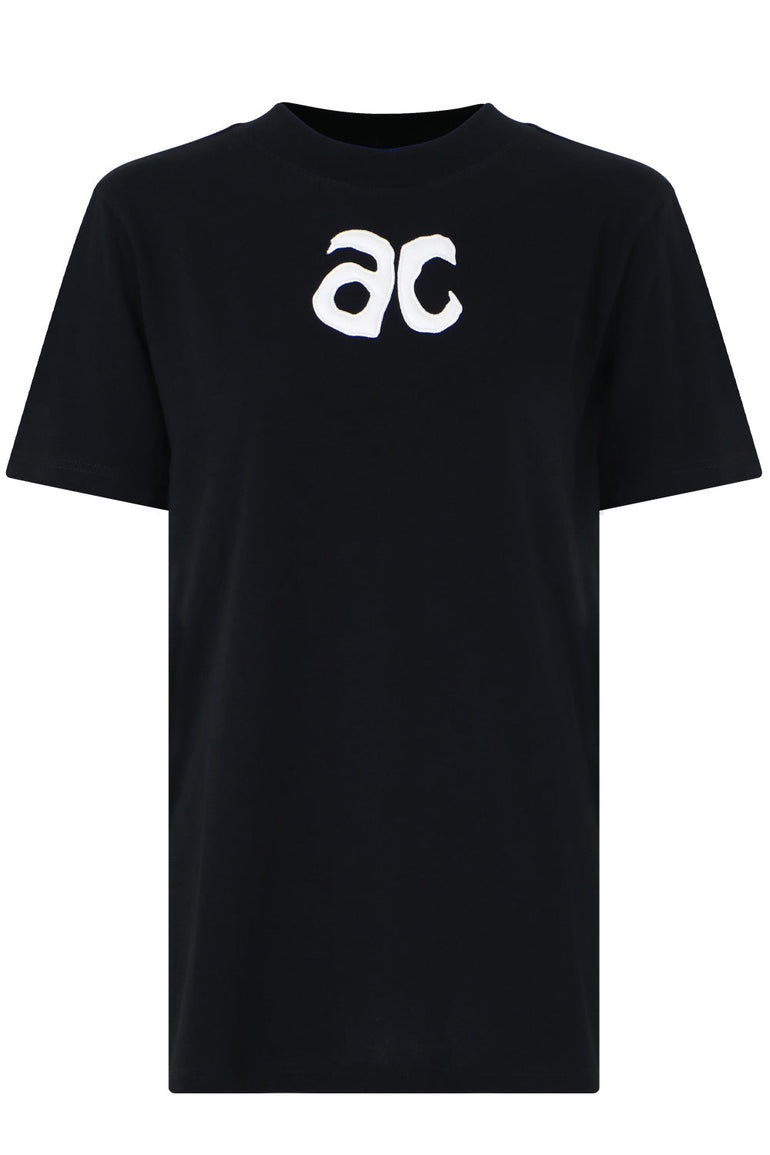 COURREGES RTW LOGO T-SHIRT S/S BLACK