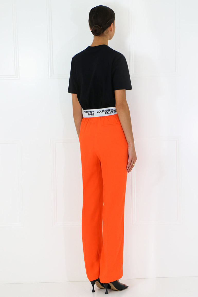 COURREGES RTW LOGO T-SHIRT S/S BLACK
