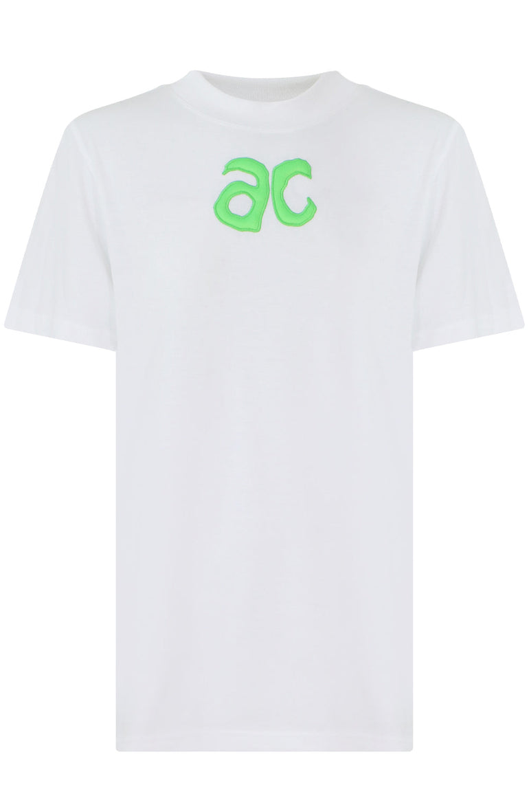 COURREGES RTW LOGO T-SHIRT S/S WHITE