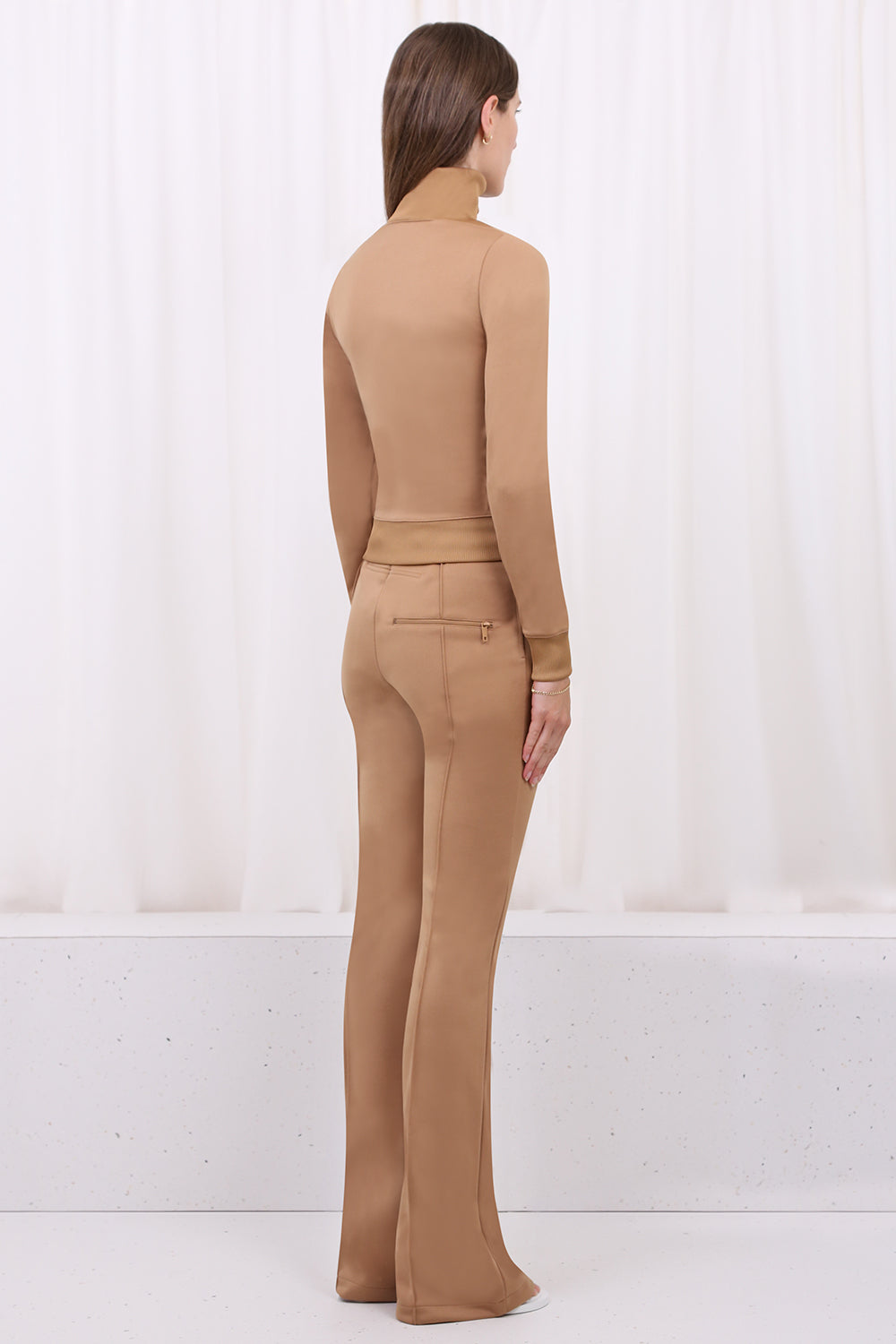 COURREGES RTW LOGO ZIP SPORT JACKET | BISCUIT