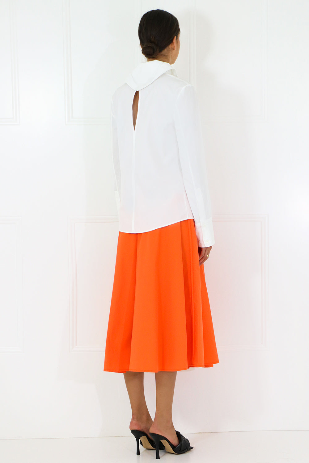 COURREGES RTW SHOULDER CUTOUT BLOUSE L/S WHITE