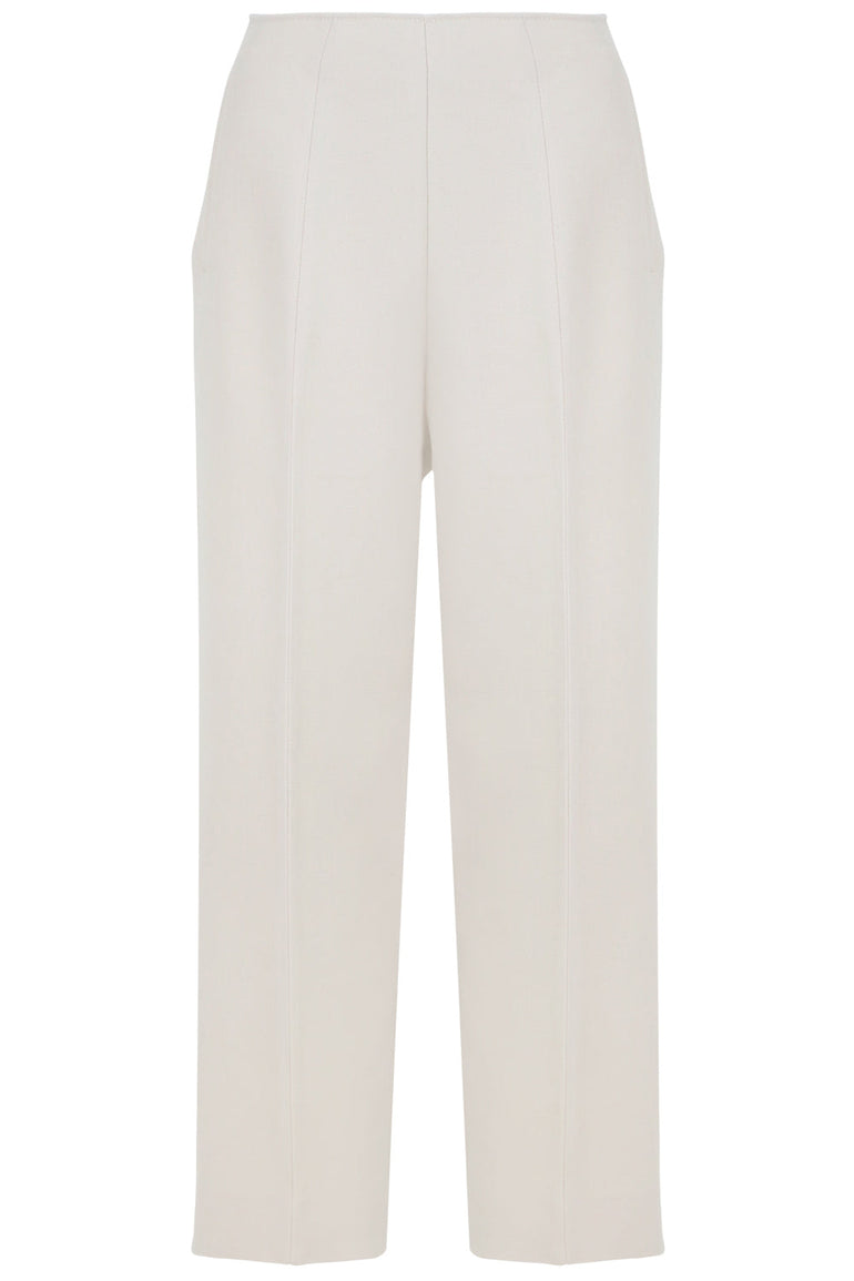 COURREGES RTW WIDE LEG CROPPED PANT LIGHT BEIGE