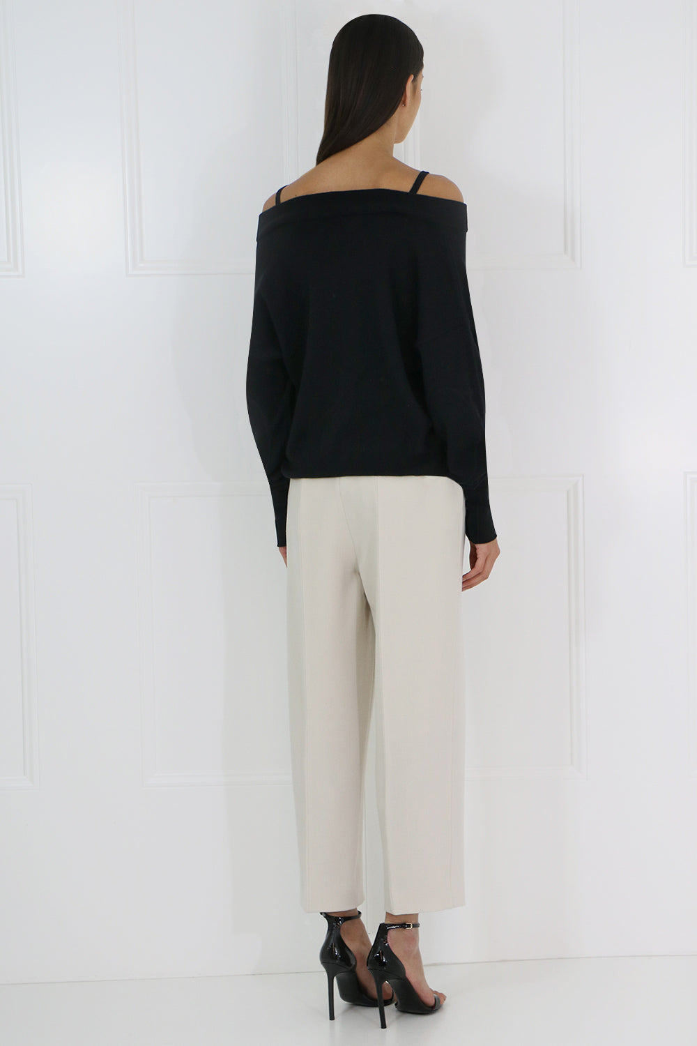 COURREGES RTW WIDE LEG CROPPED PANT LIGHT BEIGE